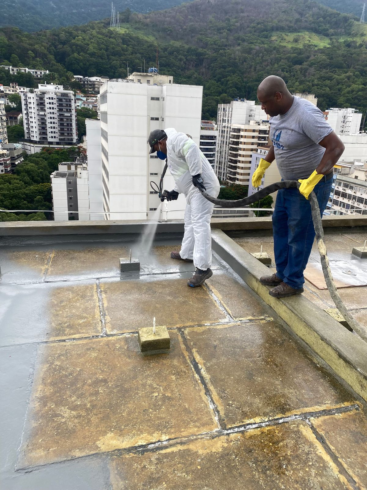 Impermeabilização com Poliureia - Rua Itacuruçá, 38 - Tijuca