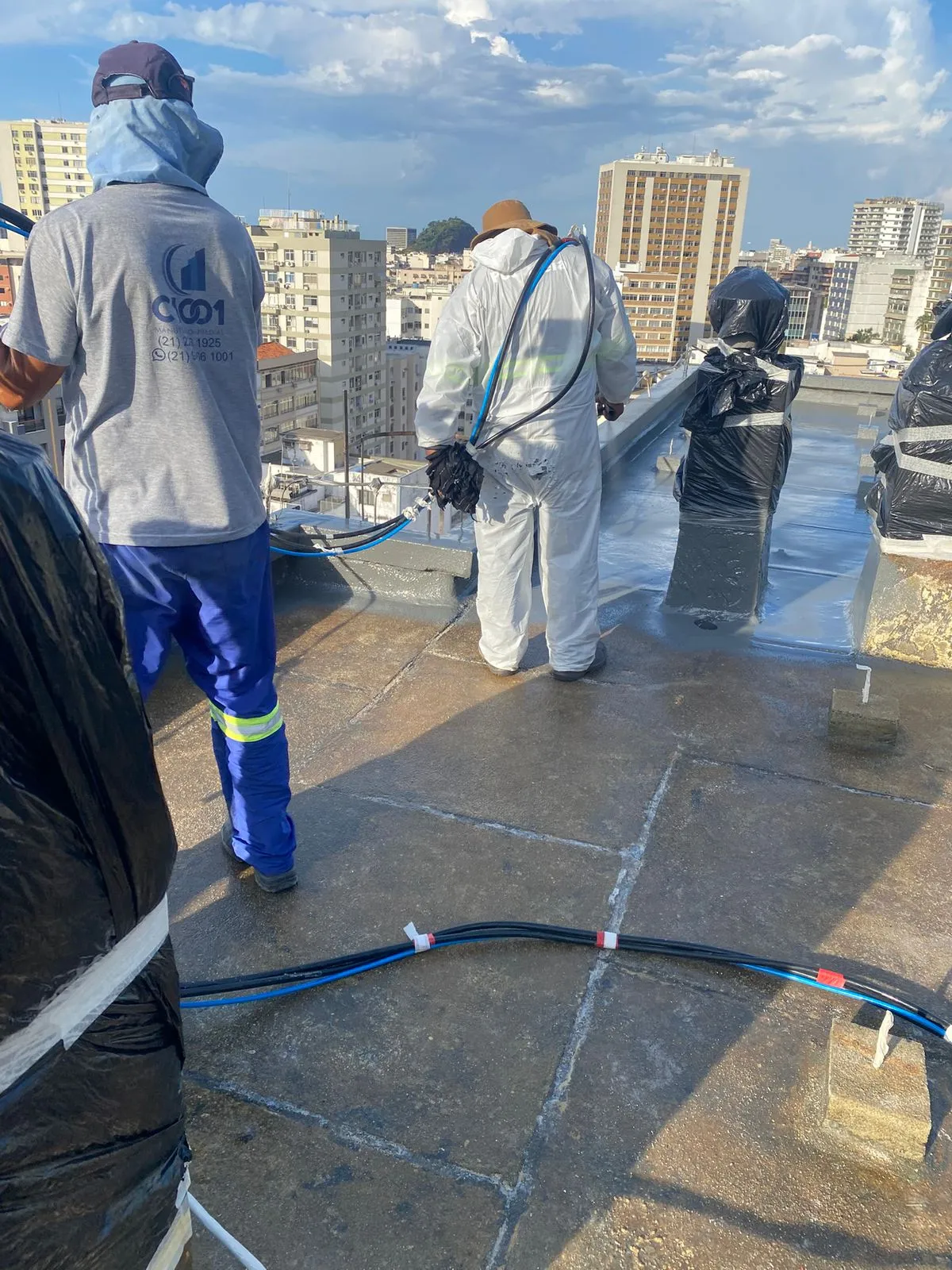 Aplicação de poliureia no Rio de Janeiro