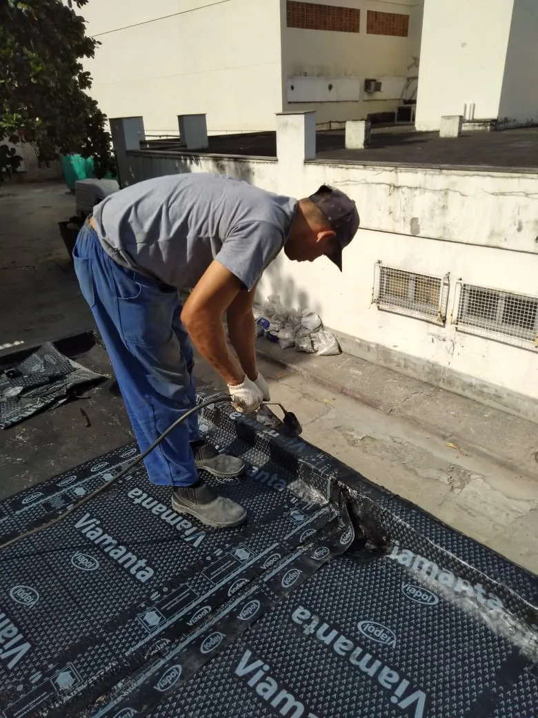 Impermeabilização de laje de cobertura