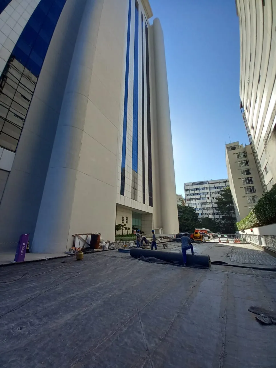 Impermeabilização de prédio comercial