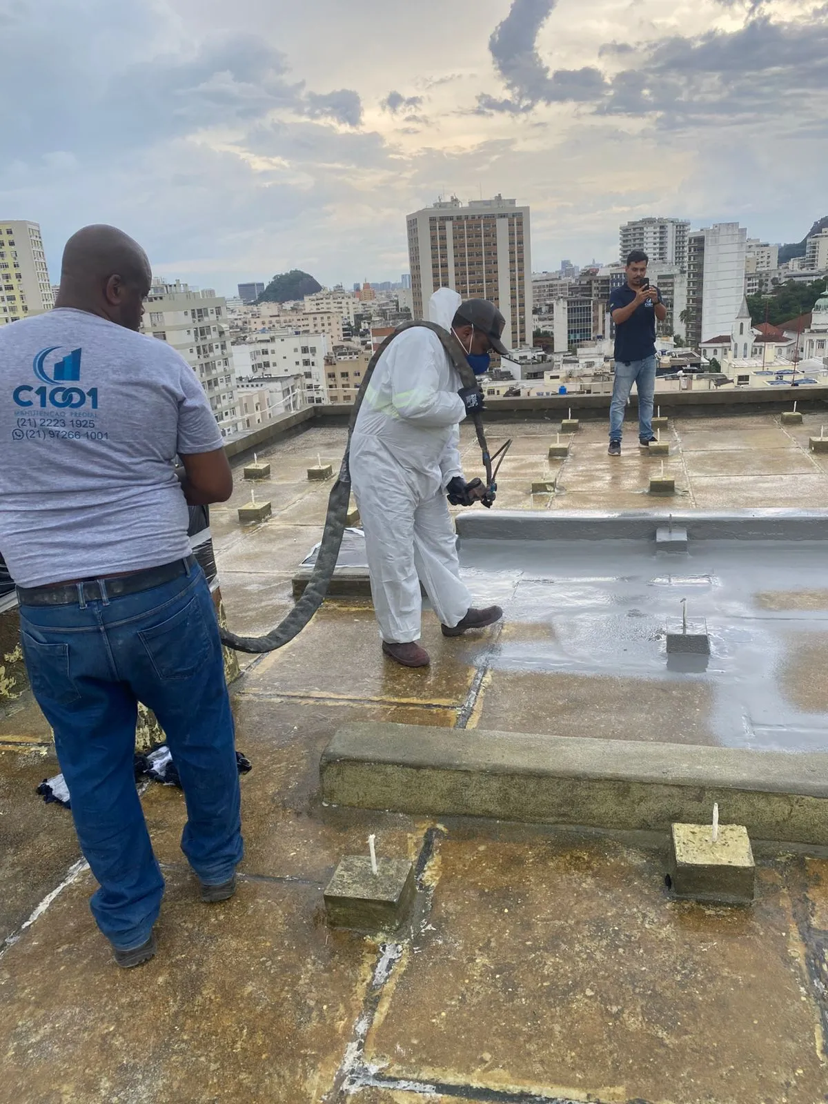 Impermeabilização de terraço com piso