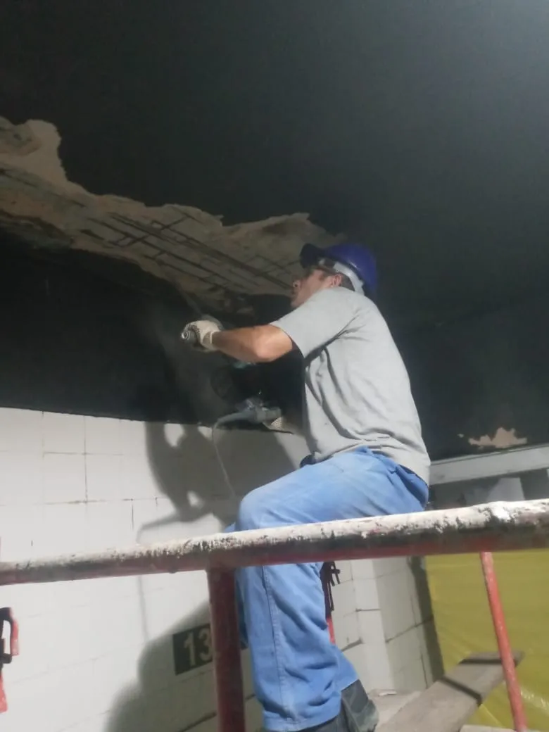 Recuperação de laje