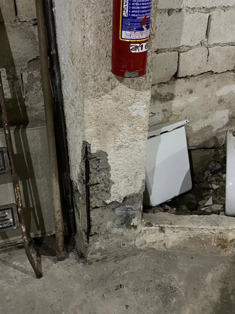 Recuperação de pilares de concreto